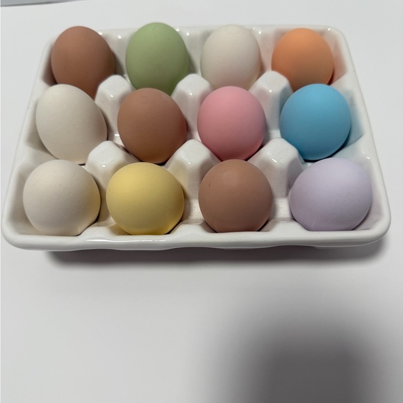 Colorful Ceramic Egg Set - Picture 2 of 2